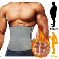 Men Waist Trainer Hot Sweat Body Shaper Neoprene Exercise Belt Slimming Cincher