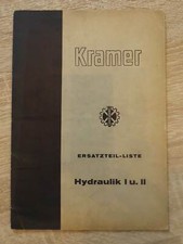 Kramer Hydraulischer Kraftheber Baugruppe I + II Ersatzteilliste