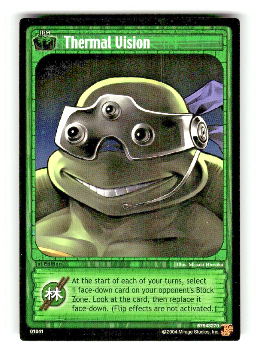2004 Teenage Mutant ninja Turtles Trading Card Game Thermal Vision