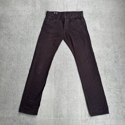 G-STAR RAW 3301 Herren Jeans Hose W32 L34 Regular Fit Tapered 19909 Rot Denim