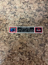 JURASSIC PARK (MOVIE) NAMEPLATE FOR SIGNED PHOTO/MEMORABILIA