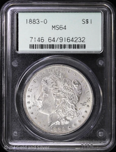 1883-O $1 Morgan Silver Dollar PCGS MS 64 | OGH Gen 2.1 Uncirculated UNC BU