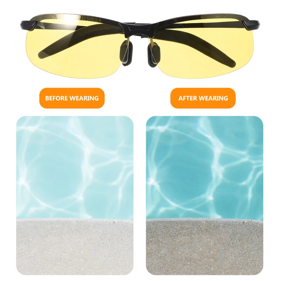  Driving Glasses Nighttime Driving Glasses Night Riding Glasses for Motorcycles - Image 4 of 4