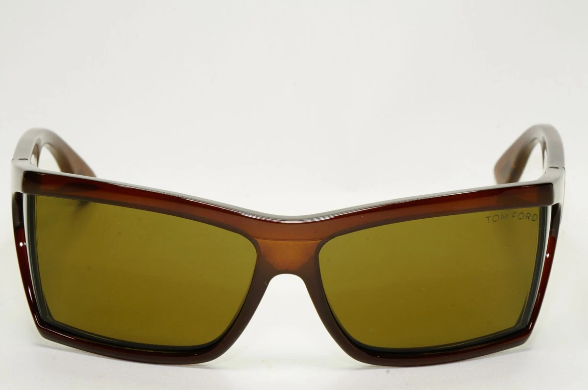 Tom Ford Sunglasses Sasha Dark Brown Square Side Window FT0401 TF  