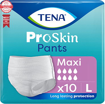 TENA Pants Proskin Maxi - Large - Pack of 10 - Incontinence Pants