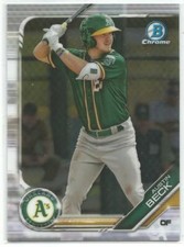Austin Beck Oakland A's 2019 Bowman Baseball Chrome Prospects Card