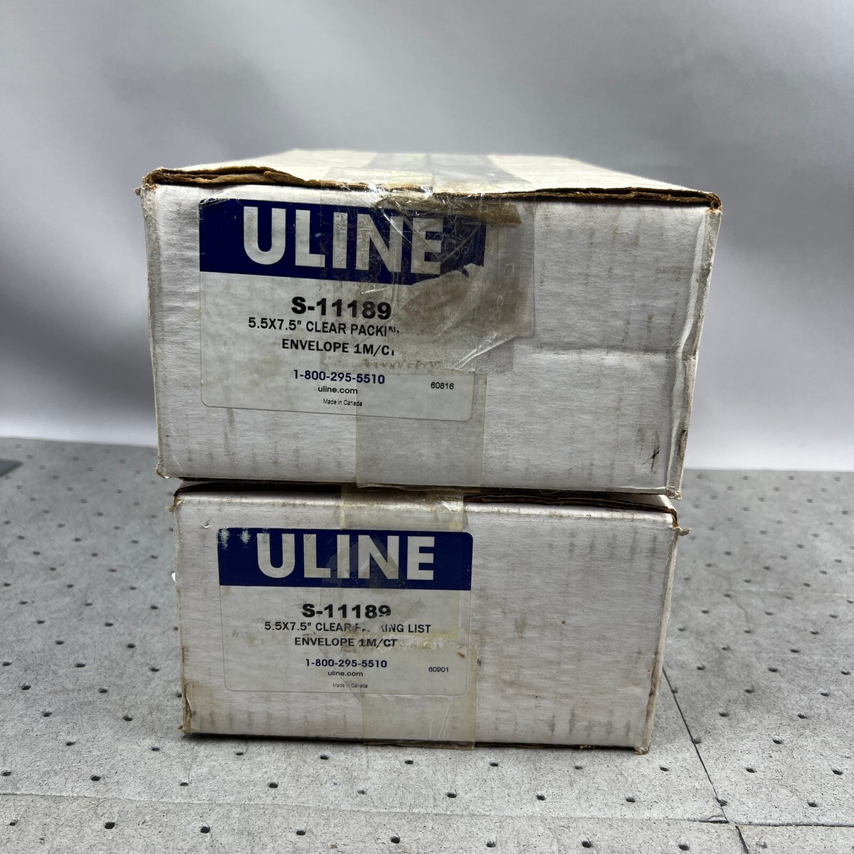 ULine Clear Packing List Envelopes Super Stick 7 1/2
