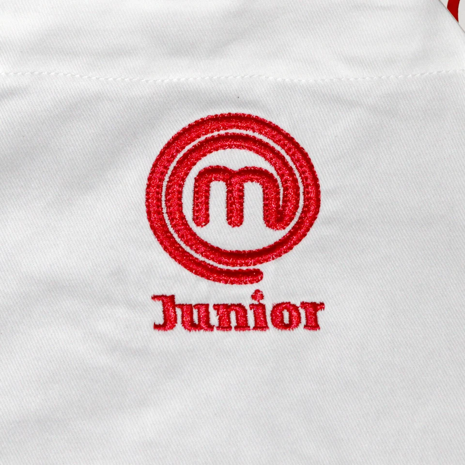 Grembiule Junior MasterChef Bambini con Tascabile Cucina Cucina Bambini Bianco - Immagine 4 di 4