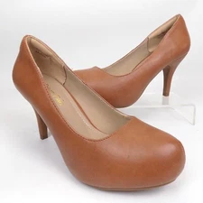 NEW! Dream Pairs Tiffany Pump Heels Brown Dress Shoes Women's Size 5.5 M