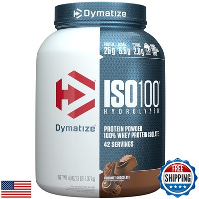 Dymatize ISO100 Hydrolyzed Protein Powder, 100% Whey Isolate Protein, 25g of 