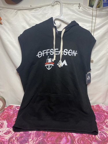 Men’s XL No Off Season Sleeveless Hoodie NWT