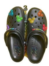 NEW Crocs Mickey Mouse Disney Rainbow Celebration Size  13M