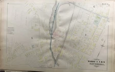 1881 G.M. HOPKINS HAVERHILL, MA LITTLE RIVER ST. GREGORY'S CHURCH COPY ATLAS MAP