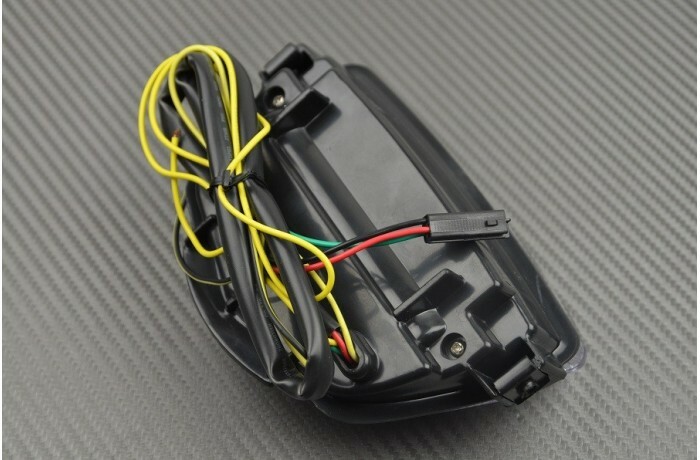 Feu arrière LED fumé étanche à clignotants intégrés pour CBR 1000RR 08-11