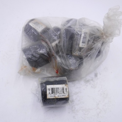 8 Pck Standard 2" X 2" Close Threaded Fitting Nipple Black Iron Gas Pipe Fitting