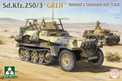 Takom 1/35 Sd.Kfz.250/3 Greif Rommel's Command Half-track