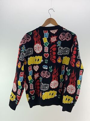 GUCCI XKDZ3 Graphic Jacquard Cardigan S Cotton Black Total GUCCI XKDZ3 Graphic Jacquard Cardigan S Cotton Black Total