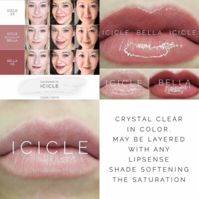 ICICLE LipSense New/Sealed Full Size Clear Limited Ed Lip Color By SeneGence