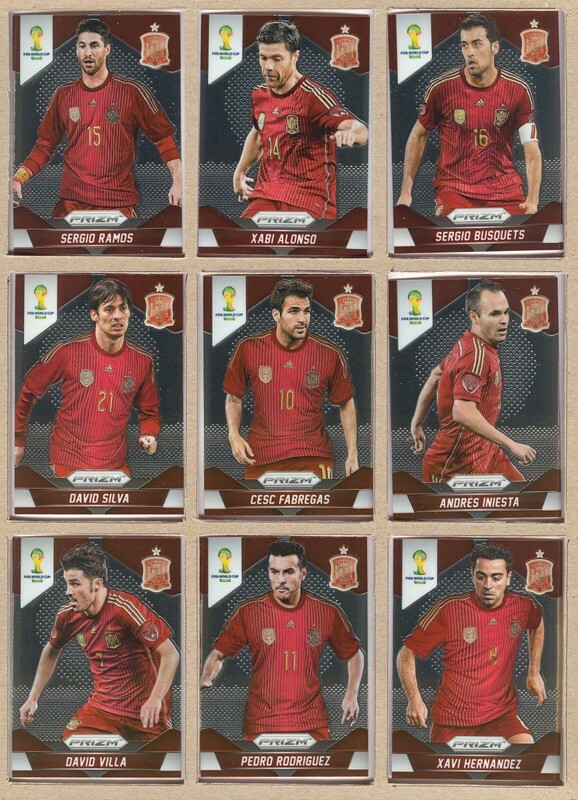 Spain España 2014 Panini Prizm World Cup Team Set - Cards: 11 | eBay