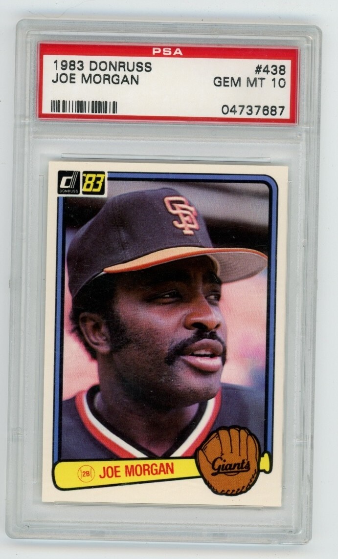 1983 Donruss #438 Joe Morgan San Francisco Giants HOF PSA 10 Gem Mint