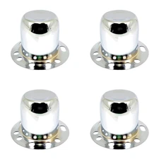 4x Gorilla Chrome 4.25" OD Closed Derby Wheel Center Hub Caps Covers