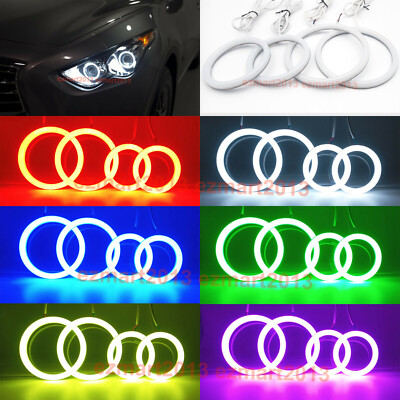 RGB Cotton LED Halo Rings For 2007–08 Acura TL – Devil Angel Eye DRL Lamps