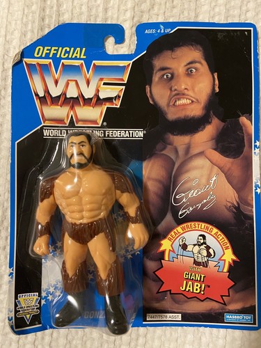 WWF Giant Gonzalez MOC Hasbro World Wrestling Fede...