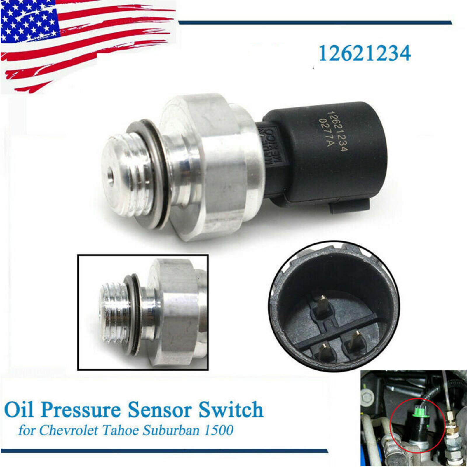 FOR ACDelco 2134411 Pontiac G8 GMC Yukon Oil Pressure Sensor Switch