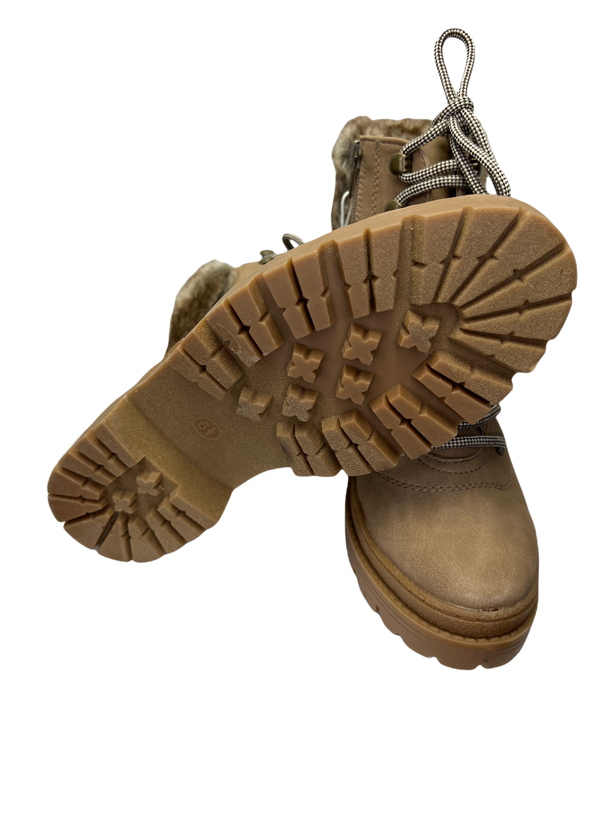 Taupe Hiking Boots - SIZE 