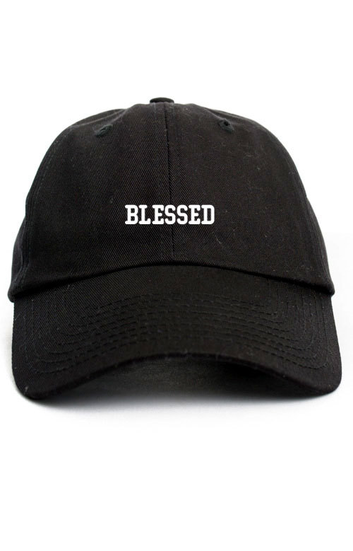 black denim dad hat