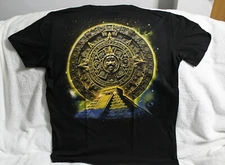 AZTEC CALENDAR SUN STONE MAYAN MEXICO PYRAMID T-SHIRT SHIRT