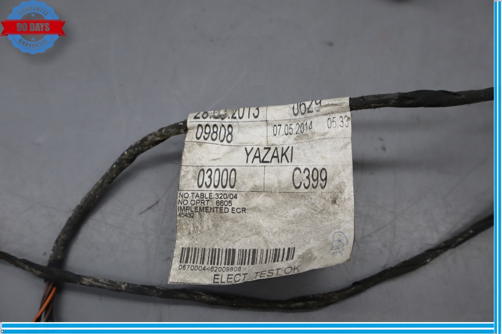 14-17 Maserati Ghibli Rear Park Assist Wire Harness W/Sensors Oem