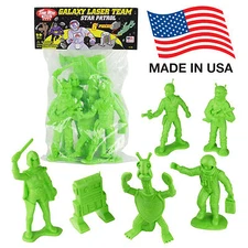 TimMee Processed Plastic Big GALAXY LASER TEAM Tim Mee STAR PATROL Space Figures