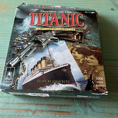 BePuzzled Classic Mystery 1000pc Jigsaw Puzzle - Murder on the Titanic- NEW