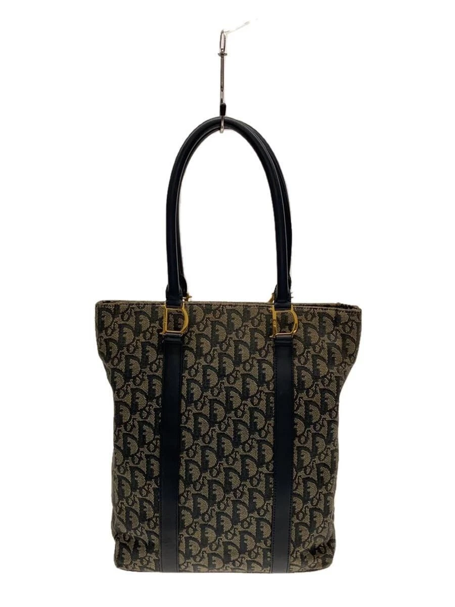 Sac fourre tout Christian Dior bleu marine motif complet occasion