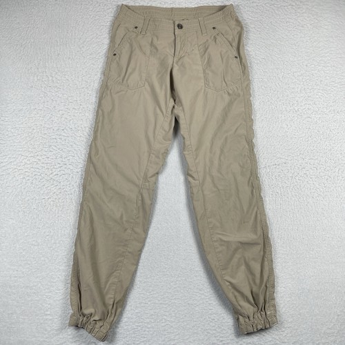 Kuhl Hose Damen 4 beige Jogger Damen Camping Hofarbeit Gorpcore Wandern