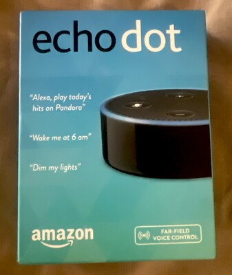 Amazon Echo Dot (2nd Generation) Smart Speaker - Black)sealed