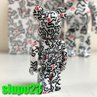 Medicom 400% + 100% Bearbrck ~ Keith Haring 08 Version Be@rbrck | eBay