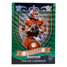 TREVOR LAWRENCE 2001 Panini Prizm Draft Picks #161 Crusade Green Wave SP Rookie