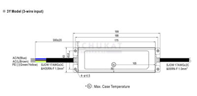 MEANWELL ELG-100-54AB-3Y, AC-DC LED-Installationsnetzteil, Metallgehäuse, IP65 9