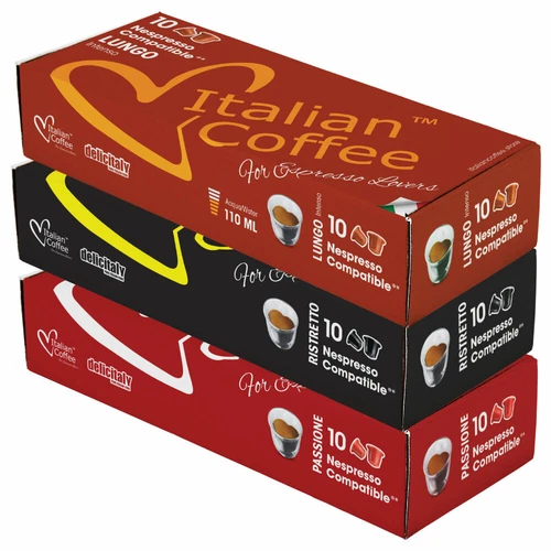 30 ITALIAN COFFEE capsules compatible w/ Nespresso, Espresso pods FREE SHIPPING - product listing photo