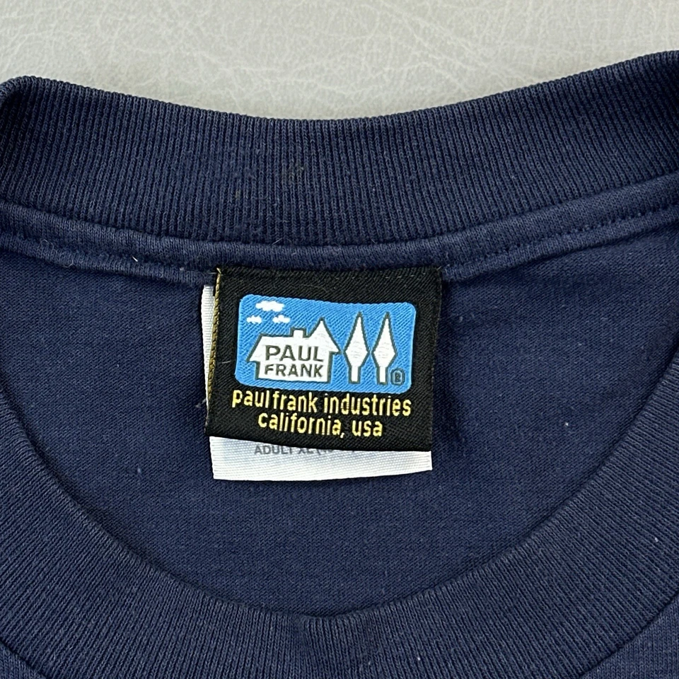 Camisa De Colección Paul Frank Para Hombres XL Azul PF Carreras Velocidad Demonio Camiseta Gráfica EE. UU. Y2K Foto 3 de 4