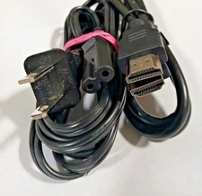 TV Cables HDMI and Power fit more recent Playstation 3 and 4.  Power:2-Prong 3ft