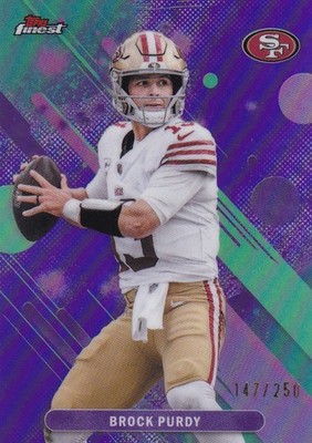 Brock Purdy #65 Purple Refractor 147/250 - 2025 Topps Finest - Common 