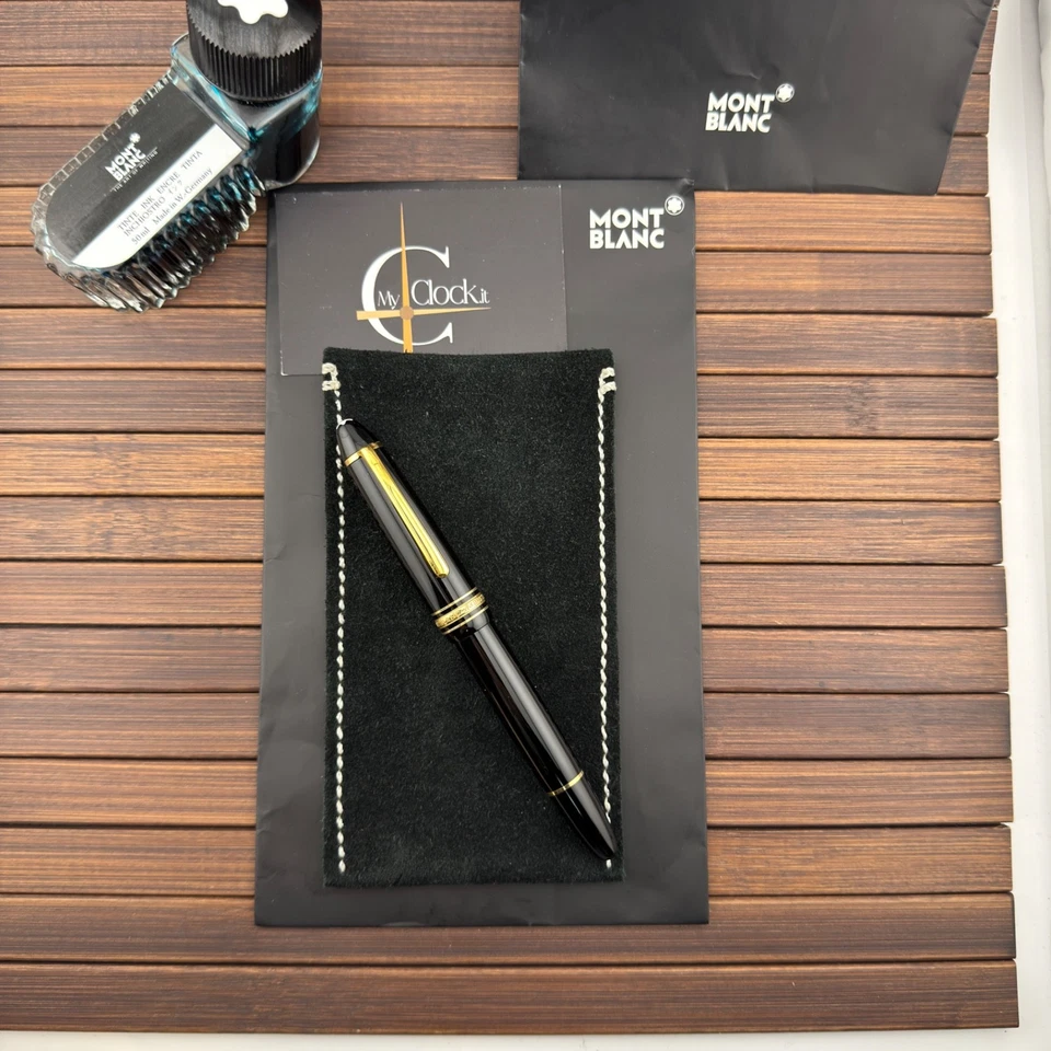 MONTBLANC Meisterstück Füllfederhalter 146 Erste Jahre 2000 Mittlere Feder Gold - Bild 2 von 4