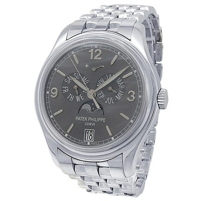 Patek Philippe Annual Calendar 18k White Gold Auto Grey Men's Watch 5146/1G-010