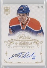 2013-14 Panini National Treasures Rookie Rainbow 22/26 Mark Arcobello Auto 0i5j