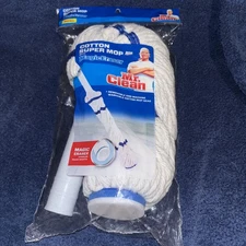 Mr.Clean Cotton Super Twist Mop Refill With Magic Eraser Cotton Mop 446997