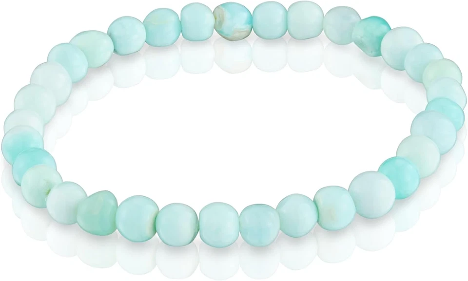 Bracciale Elastico Blu in Vetro Con Motivo Orso in Argento Sterling Da Donna, Lu - Immagine 3 di 4
