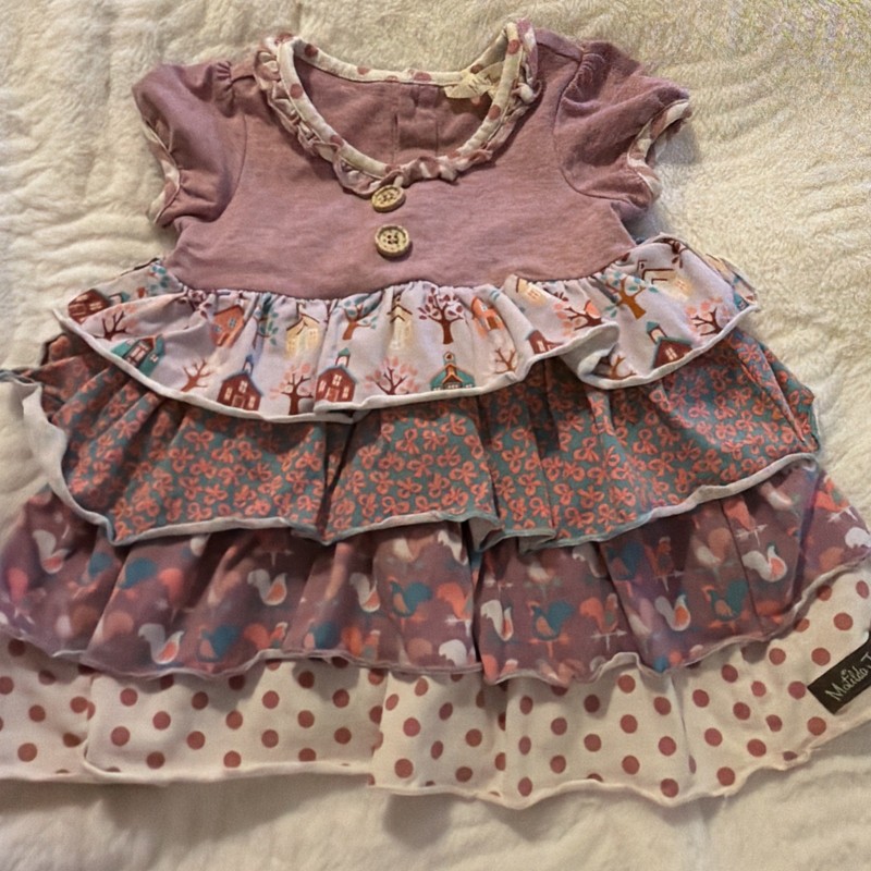 Matilda Jane Ruffled Layered Romper Sleeveless Baby Girl 12-18 Months